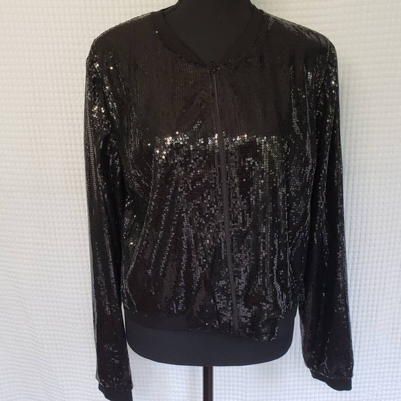 🆕 DREW Anthropologie Peppa Sequin Jacket - Picture 2 of 5